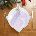 thumbnail image 7 of GZHJMY Soft Reusable Satin Table Decorative Napkins,20x20InX6 PCSBright Colours,Family Dinner Wedding Banquet, Cocktail Party, Kitchen,Birthday Party, 7 of 7