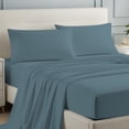 thumbnail image 4 of 100% Cotton Bed sheets, Deep Pocket, Wrinkle Resistant, Soft & Smooth Sateen 4-Piece, King Teal by Purity Home, 4 of 13