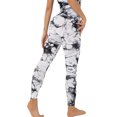 thumbnail image 5 of Seyurigaoka Women Juniors Sport Fitness Pants with Tie-dye Printing, Wide Waist Clothing, 5 of 6