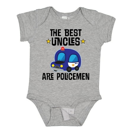 

Inktastic Best Uncles Are Police Officers Gift Baby Boy or Baby Girl Bodysuit