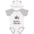 thumbnail image 3 of Inktastic My Mimi Loves Me Girl Unicorn Girls Baby Bodysuit, 3 of 5