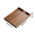 thumbnail image 3 of Wooden Tea Tray | Dry Tea Tray for Cup Storage | Multi-Functional Candy & Fruit Serving Tray | 40x30x2cm Brown Wooden Storage Tray, 3 of 6
