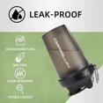 thumbnail image 4 of CREAWELLAY Paquete de 3 botellas cocteleras para mezclas de proteínas, botella pequeña coctelera de proteínas de 17 oz con asa, vasos coctelera de gimnasio con bola de mezcla para preentrenamiento, si, 4 of 5