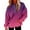 2-Hot Pink, variant on Womens Sweatshirts Plus Size Button Hoodies Long Sleeve Pocket Printed Casual Sweatershirt Black S