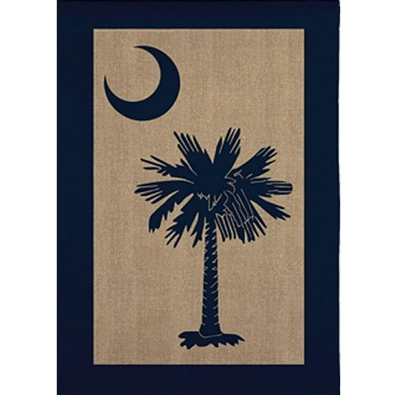Evergreen Burlap Garden Flag - South Carolina Palmetto, High Quality, Durable Burlap, Decorative Seasonal Flag, Size - 12.5" x 18"