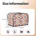 thumbnail image 5 of Yiaed Autumn Pumpkins Fall Leaves Print Two Slice Bread Machine Cover, Universal Size Kitchen Appliance Cover for Bread Machine,Bread Machine Cover, 5 of 7