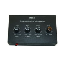 Professional Sound Mic Preamp With 3Band Equalizers, Microphone Preamplifier 20dBGains Boosts Long Battery Use