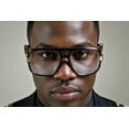 thumbnail image 3 of Hip Hop Men Sunglasses Rimless Shades Clear Lens Square Classy, 3 of 5