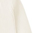 thumbnail image 5 of KAUOD Girls Ribbed Knit Sweater Crew Neck Stretchy Warm Pullover Sweater Clothes Kids Plain Cotton Long Sleeve Shirt Tops, 5 of 9