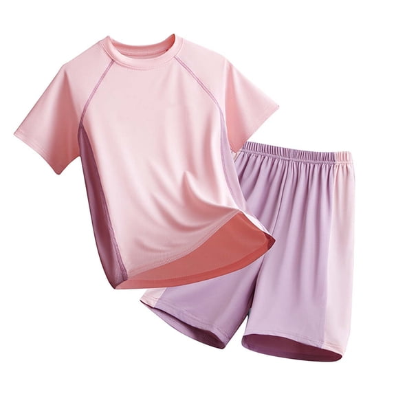 XIYON Boys Clothes Athletic Outfit Cool Comfort Performance Wear Two Piece Sportswear For Kids Play And School Clothing Set For Boys