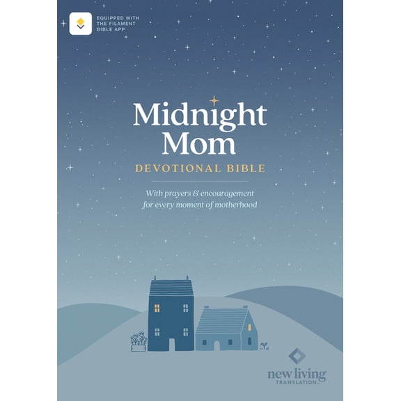 NLT Midnight Mom Devotional Bible (Hardcover, Red Letter, Filament Enabled): With Prayers and Encouragement for Every Mo, (Hardcover)