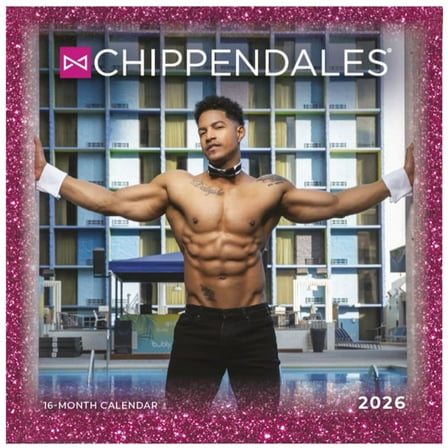 Carousel Calendars, Chippendales 2026 Mini Wall Calendar, 7'' X 7'', 16-Month Calendar with Stapled Binding