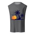 thumbnail image 1 of Men's Summer Fashion Coconut Sunset Vest Design Wind Vest, 1 of 6
