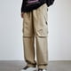 thumbnail image 3 of Pantalones largos para hombre, moda informal, color liso, con bolsillos, rectos, elásticos, de tubo, blusa y pantalón de poliéster., 3 of 5