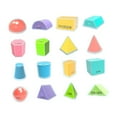 thumbnail image 3 of 16 piezas de manipuladores de matemáticas de sólidos geométricos, bloques geométricos, formas geométricas para suministros escolares, niños en edad, 3 of 7