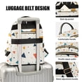thumbnail image 3 of FORMRS Mini Backpack Purse for Women Travel Daypack Casual Shoulder Bag, Beige Simple Shapes, 3 of 7
