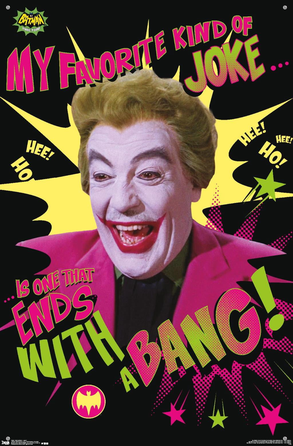 DC Comics TV - Batman TV Series - Joker Wall Poster with Push Pins, 22.375" x 34"