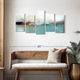 thumbnail image 3 of Elephant Stock Abstract Foggy Morning Wall Art - Horizontal Multi Panel Canvas - Living Room Wall Decor - Abstract Multi Panel - White And Beige Decor - 49" x 24", 3 of 8