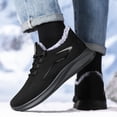 thumbnail image 4 of EKVAHL Orthopedic Slip On Walking Sneakers for Women, Breathable Mesh Arch Support Wide Width Athletic Shoes, Fleece Lined Outdoor Workout Daily Fitness Trainers Black, 4 of 5