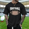 thumbnail image 2 of JLFKNG Summer Mens T Shirt Tops Casual Football Printed Crew Neck Short Sleeve T Shirt Breathable Loose Fit Suitable For Vacation, 2 of 4