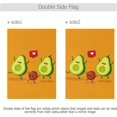 thumbnail image 3 of SKYSONIC Garden Flag Funny Avocado Family Double-Sided Printed House Sports Flag-12x18(in)-Polyester Decorative Flags for Courtyard Garden Flowerpot, 3 of 6