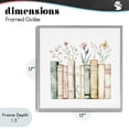 thumbnail image 4 of Stupell Industries Farmhouse Floral Stories Library Gray Framed Giclee Art, 17 x 17, by Svetlana Aleynikova, 4 of 8