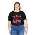 thumbnail image 2 of Valentine Bestie, Bella & Canvas Unisex Cotton Short Sleeve T-Shirt, S-5XL, 2 of 4