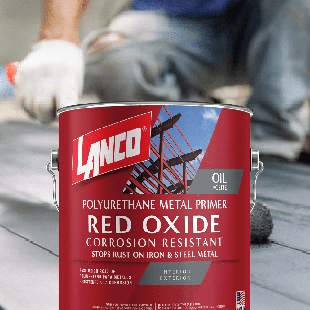 Lanco Metal Primer Red Oxide Finish, 1 Gallon