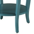 thumbnail image 5 of Teal Round Side Table with Bottom Shelf, 5 of 8