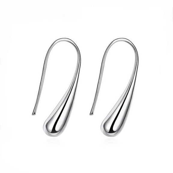 Teardrop Hook Earrings for Women Classic Silver Plated Ginger Lyne Collection