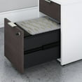 thumbnail image 5 of Bush Business Furniture Jamestown 60 L-Shaped Desk with Drawers, Storm Gray/White JTN021SGWHSU, 5 of 8