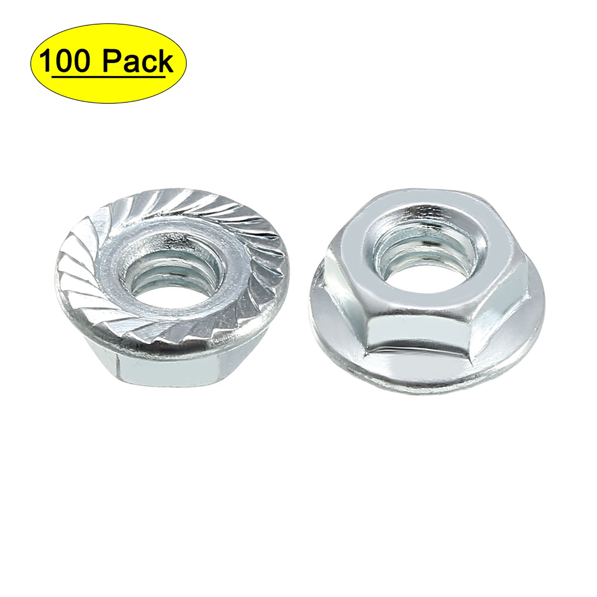 YOUR CHOICE   1/4-20 STAINLESS STEEL SERRATED FLANGE NUTS 