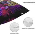 thumbnail image 3 of Yiaed Mushrooms and Skull Print Pillow Covers Super Soft Decorative Square Throw Pillow Covers Case Cushion Covers for Sofa Couch Bedroom Car Decor（No pillow core）-22"x22", 3 of 7