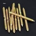 thumbnail image 4 of ANGGREK 10Pcs Zinc Plating Dowel Screw, Double Sided Iron Screw, Dowel Screw Set, For Woodworking For Home DIY Carpenter, 4 of 8