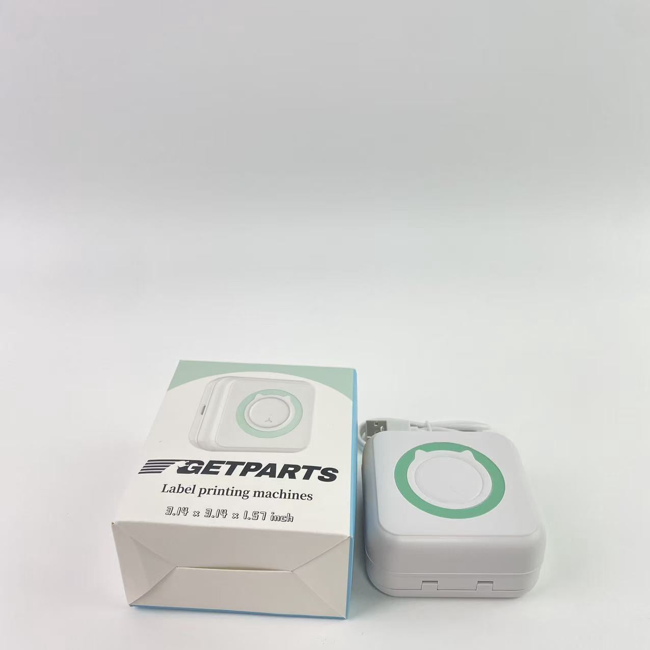 GETPARTS Label printing machines,Label Maker Machine with Tape, Portable Bluetooth Label Printer Sticker Maker Machine