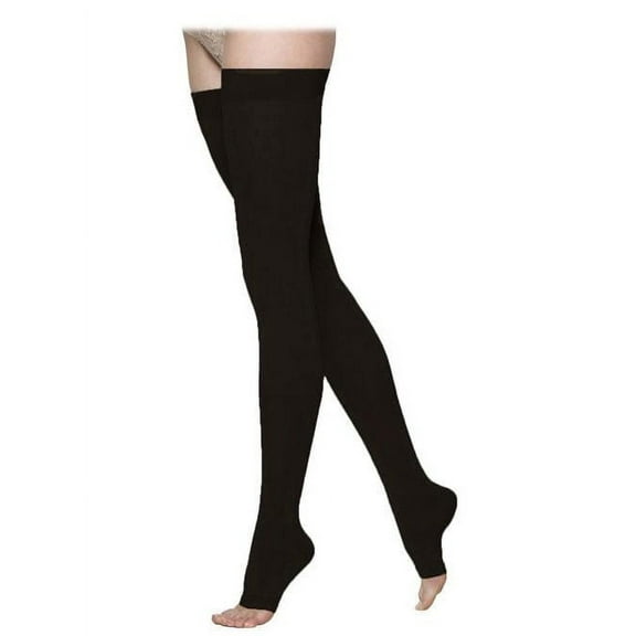 sigvaris 973 access open toe thigh highs w/ grip top - 30-40 mmhg short sig973n-ot