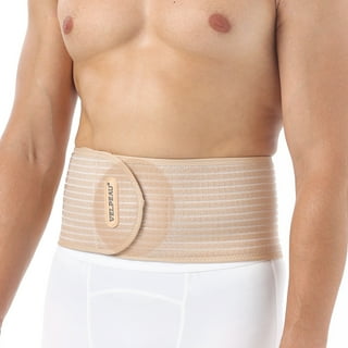 Ergonomic Umbilical Hernia Belt – Abdominal Binder for Hernia Support –  Umbilical Navel Hernia Strap with Compression Pad – Ventral Hernia