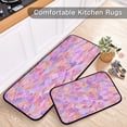 thumbnail image 5 of 2-Piece Kitchen Rugs Set Non-Slip Mats Carpet Floor for Kitchen, Bathroom (19.7"x27.6" & 19.7"x47.2") Small Colors Shapes, 5 of 7
