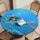 thumbnail image 5 of Subnautica-theme Fitted Round Tablecloths Elastic Edged Table Covers Waterproof Table Cloth for Kitchen Holiday Party Tables Decor 120cm, 5 of 6