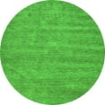 thumbnail image 1 of Ahgly Company Indoor Round Abstract Green Contemporary Area Rugs, 5' Round, 1 of 1
