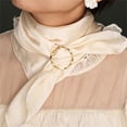 thumbnail image 6 of Scarf Ring Clip for Women,4 Pcs Shirt Tie Clips, Metal Round T-Shirt Tie Ring, Shirt Pearl Clips, Gold Scarf Pins and Clips, Buckle Clothing Ring Wrap Holder, 6 of 9