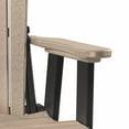 thumbnail image 4 of OS Home and Office Furniture 27" Resin Fan Back Glider in Weatherwood/Black, 4 of 5
