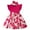 Hot Pink, variant on Pounoo New Dresses For Girls Trendy Print Sleeveless Flower Girl Dresses Round Neck Knee Length Dress Bowknot Breathable Kids Dresses Girls 4-16