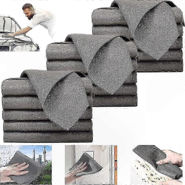 Microfiber Cleaning Cloth, Reusable Glass Rags, Thickened Washable Cloths for Household Tasks