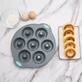 thumbnail image 5 of To Encounter 12-Cup Non-stick Silicone Muffin & Donut Pan Set, Light Grey (31 Count), 5 of 7