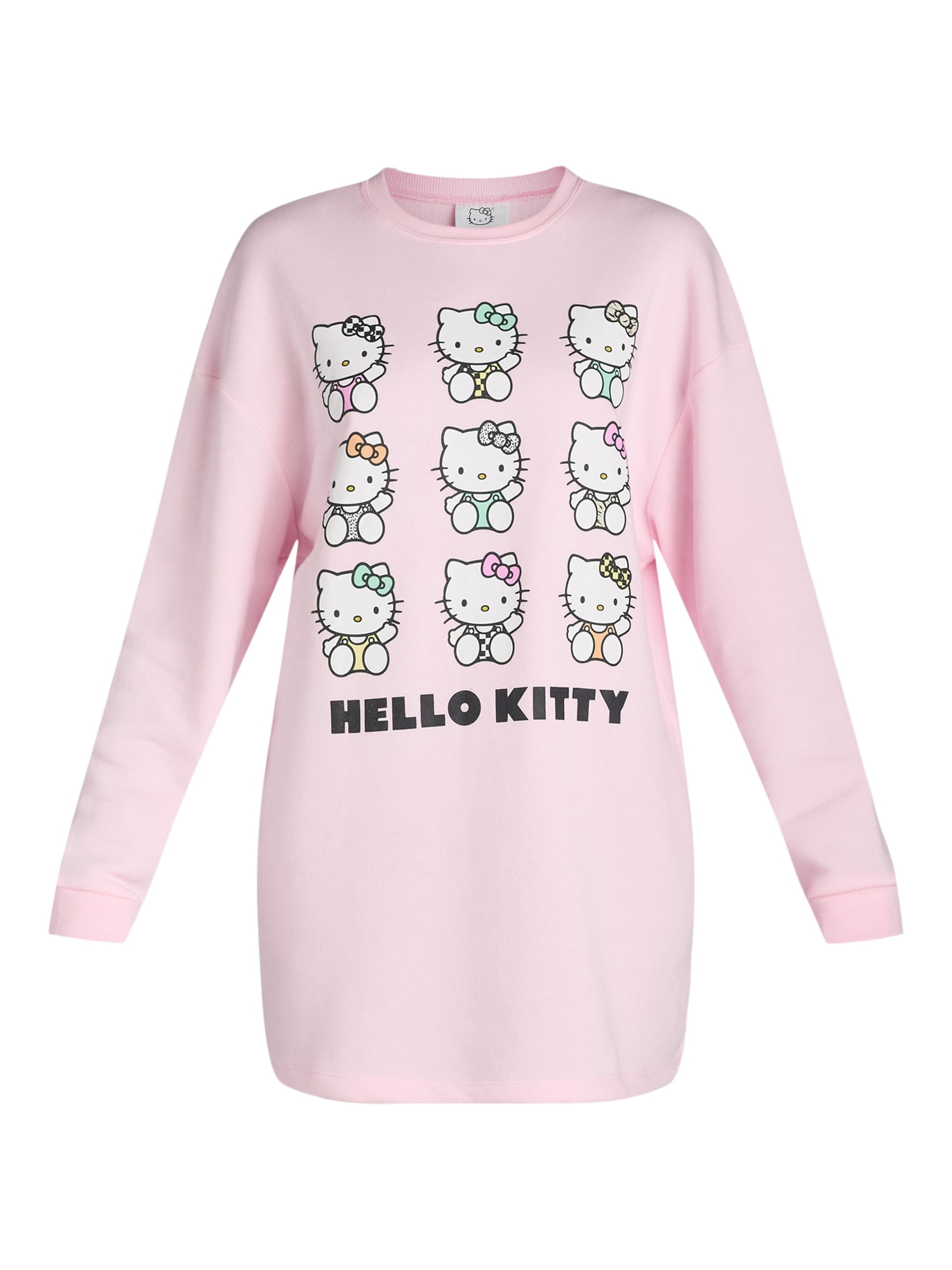 Grayson Social Hello Kitty Junior's Sleep Dress and Cozy Headband 2-piece Set, Size S-3X