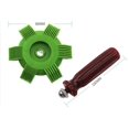 thumbnail image 2 of Evaporador de CA Condensador Radiador Bobina Aleta Alisador Peine Rastrillo Herramienta de aire acondicionado, 88 * 64 * 100 mm, Verde, 2 of 4