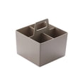 thumbnail image 2 of Linnome Multi Compartment Desk Organizer Caddy Portable Plastic Storage with Handle for Office Supplies and Makeup 8.66x6.1x6.1in, 2 of 7