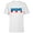 White, variant on Marvel Brick Logo in Captain America Colors - Short Sleeve T-Shirt for Kids - Customized-White