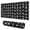 Black White Skull, variant on Long Mouse Pads for Desk,White Gothic Hand Butterfly Pattern Desk Mats on Top Of Desks, Desk Mouse Pad Extra Large with 3mm Non-Slip Base and Stitched Edge for Gaming,Office,Work,Home 31.5"x11.8"